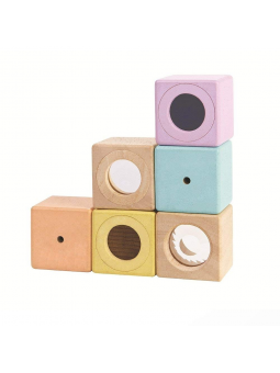 Cubes sensoriels pastel
