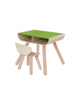Table verte + chaise