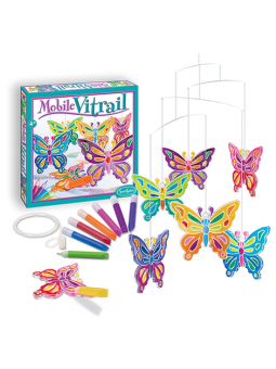 Mobile Vitrail - Papillons