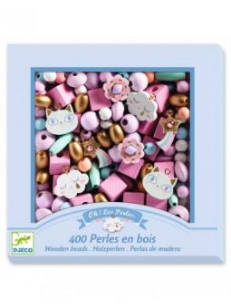 Perles en bois Arc-en-ciel