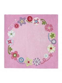 Couronne fleurie - Tapis en...