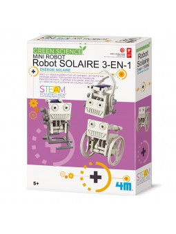 Mini robot solaire 3 en 1