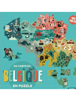 Puzzle 100 pcs Ma carte de...