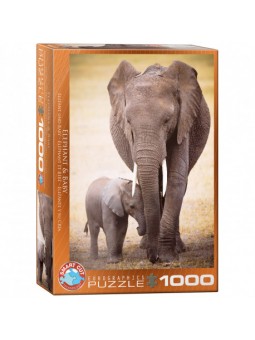 Puzzle 1000 pcs - Éléphant...