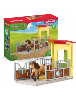 Box avec poney icelandais