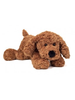 Chien souple marron 30 cm