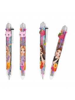 Stylo gell 6 couleurs